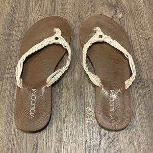 Volcom flip flops